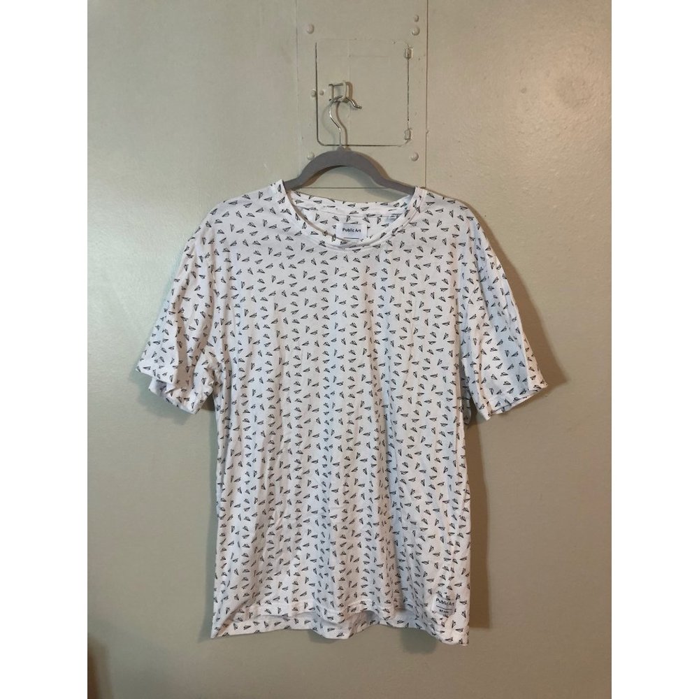Public Art | Paper Airplane T-Shirt Size XL